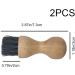 2 Pieces Shoe Polish Applicator Brushes Professional Bristles Pig Hair Brushes Wooden Handle Hair Bristles Brushes for Sofas Bags Furniture - Buy Online on GoSupps.com