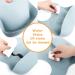 Silicone Sippy Cup with Straw & Feeding Bib Combo | 2-in-1 Toddler Snack Cup | Spill-Proof, Non-Slip, BPA-Free | 9oz Blue - Buy Online on GoSupps.com