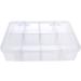 Xiaoyztan 8-Grid Hard Plastic Case with Removable Dividers - Perfect for Candies, Snacks, Electronics, Jewelry & Small Parts - Buy Online on GoSupps.com