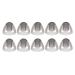 Yinhing 10 pieces Universal Domes for hearing aids hearing aids Dome Soft Open Domes Black Layer Replacement earplugs for older people with hearing impairments (m)