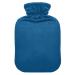 Dark blue hot water bottle with cover hot water bottles for pain relief hand feet heat pack for hot and cold compress 1 l