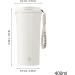 Gobelet auto-m langeur - 400 ml tanche avec couvercle en paille | Tasse caf agitation automatique pour poudre de prot ines de lait boissons l'avoine camping de bureau domicile de voyage - Buy Online on GoSupps.com