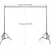SLOW DOLPHIN 10Ft Adjustable Backdrop Support System Kit - Studio Quality Background Stand with Carry Bag - Buy Online on GoSupps.com