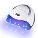 MeiHuier UV LED Nail lamp160W UV LED and redlight Skincare Nail lamp Professional Nail Polish Drying Machine Curing lamp, with 4 Timer Settings, Automatic Induction of 69 Nail Polish Beads