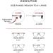 Clic Magnetic Reading Glasses for Men & Women | Computer Readers (Black 2.00x Magnification) Executive Style M-XL - Buy Online on GoSupps.com