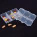 White Pills Organizer - 6 Cell Braille Weekly Travel Case - Medication Aids & Personal Pillbox - Buy Online on GoSupps.com