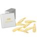 HAARallerliebst hair clips (8 pieces | shiny gold | 5 cm) including box for storage (box colour: white)