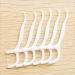 VNDEFUL 100 Pcs White Dental Floss Picks - Oral Care Toothpicks for Healthier Gums and Teeth - Buy Online on GoSupps.com