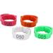 Fenteer 100 St e Adjustable Chicken Rings | 2.8 cm Foot & Leg Rings for Chickens Geese & Ducks - Durable Orange Clip Rings - Buy Online on GoSupps.com