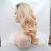 BGHJUE Pink Oblique Large Waves Long Curly Wig - European & American Style Front Lace Full Wig - Buy Online on GoSupps.com