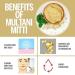 AnNafi Natural Multani Mitti Organic for Face | Fuller's Earth Facial Clay Stone Chunks | 100% Organic Glow Face Pack | Indian Bentonite Clay - Buy Online on GoSupps.com