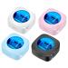 OOCOME UV disinfection device for toothbrushes with holder portable toothbrush sterilizer for deep cleaning toothbrush cleaner holder with stickers organizer for trips family 4 pieces 4 packs