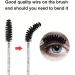 50 Pcs Disposable Mascara Wands Crystal Eyebrow Spoolies Brush for Eyelash Extensions Black Lash Brushes with Container - Buy Online on GoSupps.com