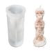3D Skull Candle Mold Column Halloween Silicone Resin Mold for Aromatherapy Candles Resin Casting Homemade Wax Making Polymer Clay DIY Craft