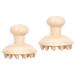 TOVINANNA 2 STK massage comb from wood head massage comb massage comb for the scalp massage brush scalp hand shampooing shampoo for curly hair scraping beech scale comb child