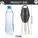 Lotvic 750ml Portable Dog Drinking Bottle - On-the-Go Water Dispenser for Hiking & Camping - Adjustable Carabiner - Travel Accessory for Dogs - Black - Buy Online on GoSupps.com