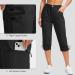 SANTINY Women's Lightweight Quick Dry Hiking Capri Pants - Black 3X-Large - Buy Online on GoSupps.com