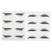 Balacoo 8 Pairs Glitter Eyeliner Women Eyeliner Decals Eye Line Strips Miss Chic Fake Eyelashes 1 count (Pack of 1) As Shown