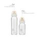 Hevea Glass Bottles - Eco-Friendly BPA-Free Anti-Colic Medium Flow 240ml Ideal for 3-24 Months - Single Pack International Shipping - Buy Online on GoSupps.com