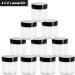 24 Pack 4 oz Clear Plastic Containers with Lids and Labels for Beauty Products - Body Butter Jars, Body Scrubs, Face Creams, Lotions - Buy Online on GoSupps.com