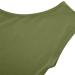SUNYUAN Army Green One Shoulder Women's T-Shirt - Loose Fit Fashion Blouse | Summer Backless Tee Shirt - Size Medium - Buy Online on GoSupps.com