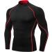 Men's Athletic Long Sleeve Compression Shirts 3 Pack - Dry Fit Workout Tops - Base-Layer Running Shirts - Medium Size (Grey, Blue, Red) - Perfect for Gym, Sports, and Football - Buy Online on GoSupps.com
