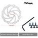 EVTSCAN 160mm Bike Brake Rotors with Threaded Hubs and Flange Adapter - 6 Bolts - Buy Online on GoSupps.com