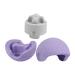 Iplusmile 3-in-1 massage ball muscle massage ball muscle scooter back massager muscle voltage massager massage ball tool TPE fitness violet neck fascia ball