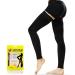 Ailaka Thigh High 20-30 Mmhg Medical Compression Stockings for Women Men Compression Leg Sleeves for Varicose Veins Edema Leg Pain Swollen Feet Post-Surgery Medium (1 Pair) Black (Footless)