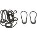 10 Pack Black Zipper Pulls - Cord Rope Ends & Lock Zip Sliders for Clothing & Bags - International Shipping Available - Buy Online on GoSupps.com