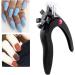 Acrylic Nail Clipper U Shaped Nail Edge Trimmers False Nail Tip Scissors Black - Buy Online on GoSupps.com