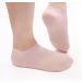 2 Pairs Silicone Moisturizer Socks Foot Spa Pedicure Socks for Women Non-Skidding Aloe Socks Soft Gel Socks for Dry Cracked Heel Toes Feet Care (Pink Beige) - Buy Online on GoSupps.com