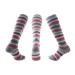 Zlyj 3 pairs compression stockings for women men patterned compression socks running socks knee socks stockings ideal for fitness xl a