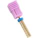 Barrel Nail Drill Bit Dead Skin Removal High Strength Pedicure Nail Drill Bit Flat Top Multipurpose Gold for Acrylic Nails (129#-M) - Buy Online on GoSupps.com