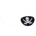 Ankroyu Skull Pirate Eye Patch 10pcs / sac pour les fournitures de f te d'Halloween (Cr ne en feutre de corde noire (avec des os))
