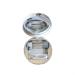 Infeksiya contact lens container pattern round contact lenses housing contact lenses case travel glasses case as a gift contact lenses care box (color: silver)