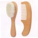 GLSTOY 2pcs Newborn Baby Gift Set - Infant Hair Brush and Wooden Comb | Baby Bristle Brush for Bathing | Toddler Shower Brush and Comb Set - Buy Online on GoSupps.com