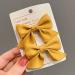 Yellow Butterfly Hair Bow Barrettes for Girls - 1 Pair - Buy Online on GoSupps.com