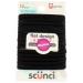 Scunci No-Damage Comfortable Black Hair Ties Flat Design All-Day Hold 14-Pieces per Pack (3-Packs)