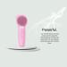 Vibrating Facial Cleansing Brush - Rechargeable All Skin Types Perfect for Home & Travel - Pink - Buy Online on GoSupps.com