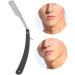 Men's Stainless Steel Straight Razor - Premium Barber Shaver Replacement in Black | Close Shaves & International Shipping - Buy Online on GoSupps.com
