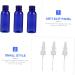 FOMIYES 6pcs Round Shoulder Nasal Spray Bottles - Refillable Empty Nose Spray Pet Glass Containers for Liquids - Travel Size Lotion Bottles - Buy Online on GoSupps.com