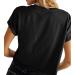 Carpetcom Women's Summer Loose Fit Crop Top - Black, Small - Buy Online on GoSupps.com