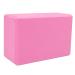 Crown Sporting Goods Large High Density Foam Yoga Block Pink