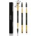 Docolor eyebrow brush eyebrow brushes 3 pieces multifunction make -up brush eyebrows brush eyelash brushes black 3 pieces black