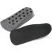 Premium Heel Inserts for Men | PU Shoe Lift & Shock Absorption for Plantar Fasciitis & Heel Blister Prevention - Large Black - Buy Online on GoSupps.com