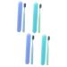 FRCOLOR 4 Pcs Toothbrush Set Soft Toothbrush Case Adult Toothbrush Travel Toothbrushes Normal Toothbrush Super Soft Toothbrush Travel Toothbrush Case Portable Pp Raw Material Lovers