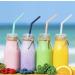 10 All Straws - Reusable Silicone Straws for 30 and 20 oz - Flexible Easy to Clean with 1 Carrying Bag and 2 Cleaning Brushes Multicolor BPA Free Bent Smoothie Straw - Buy Online on GoSupps.com