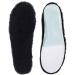 Black Sheepskin Insoles Women's Premium Think Wool Fur Fleece Inserts Cozy & Fluffy 7 Women US 7 B(M) Black