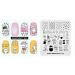 KADS Cute Rabbit Nail Art Stamping Plate - Manicure Template for Unique Nail Designs - Buy Online on GoSupps.com